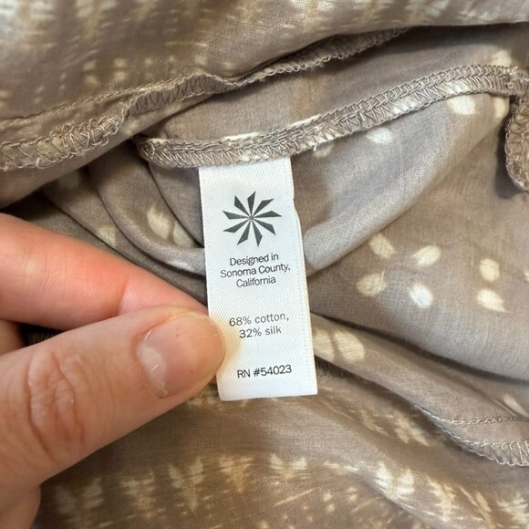 Athleta Ikat Kaftan Shirt Swimsuit Coverup Silk/Cotton Blend XS - Picture 7 of 10